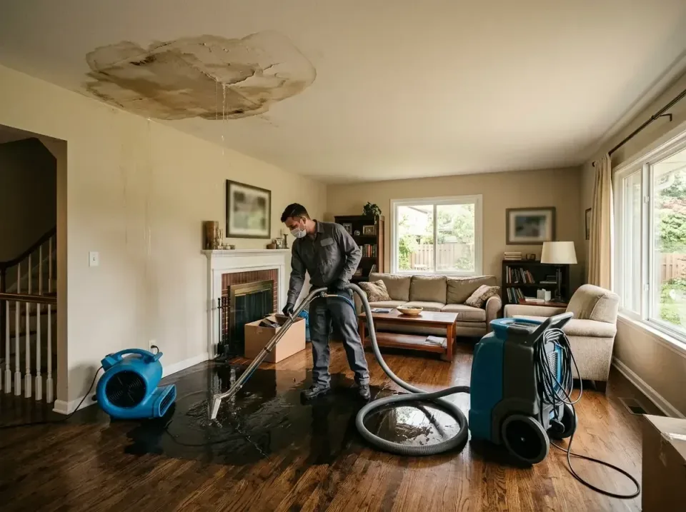 attic-pipe-burst-ceiling-drip-008 — frequently asked questions, Water Damage Restoration & Carpet Care in Archdale, NC